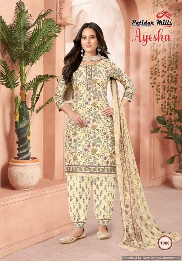 Patidar Mills Ayesha Vol 1 Heacy Cotton Dress Material Collection